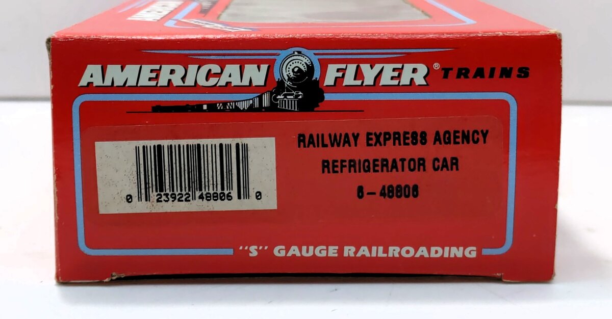 American Flyer 6-48806 S Gauge Railway Express Agency Refrigerator Car #8806 LN/Box