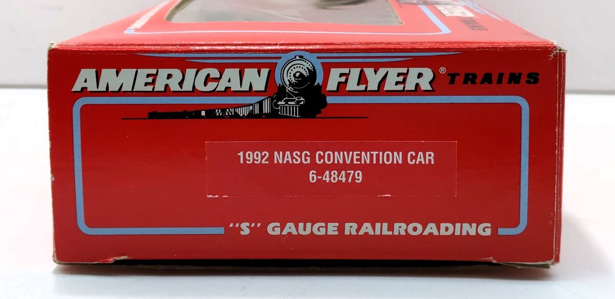 American Flyer 6-48479 S Scale Nickel Plate Road NASG Flatcar w/Ertl Trailer LN/Box