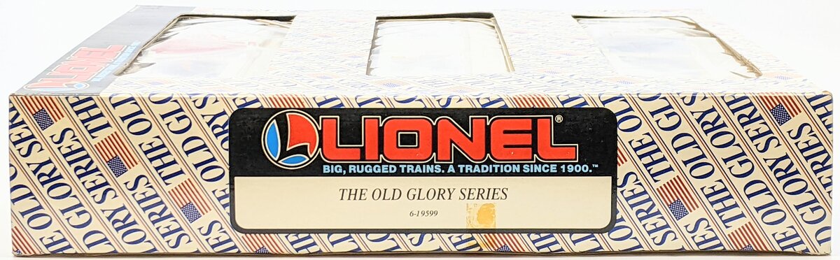 Lionel 6-19599 O Gauge Old Glory Series Boxcar Set (Set of 3) LN/Box