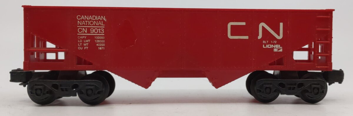 Lionel 6-9013 O Gauge Canadian National 2-Bay Hopper #9013 NIB