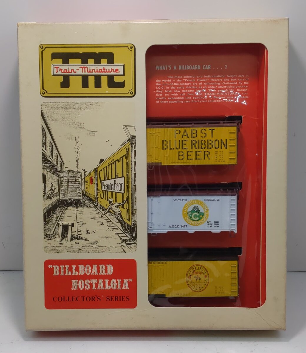 Train Miniature 8705 HO Scale Refrigerator Cars Kit (Pack of 3)