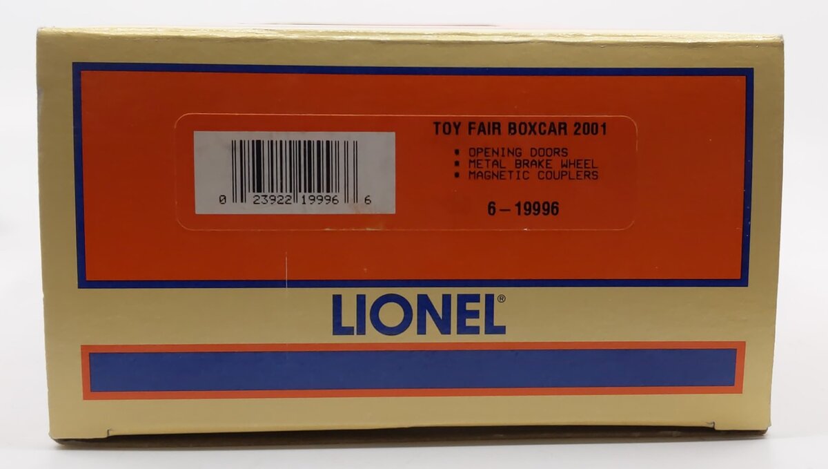 Lionel 6-19996 O Toy Fair 2001 Boxcar NIB