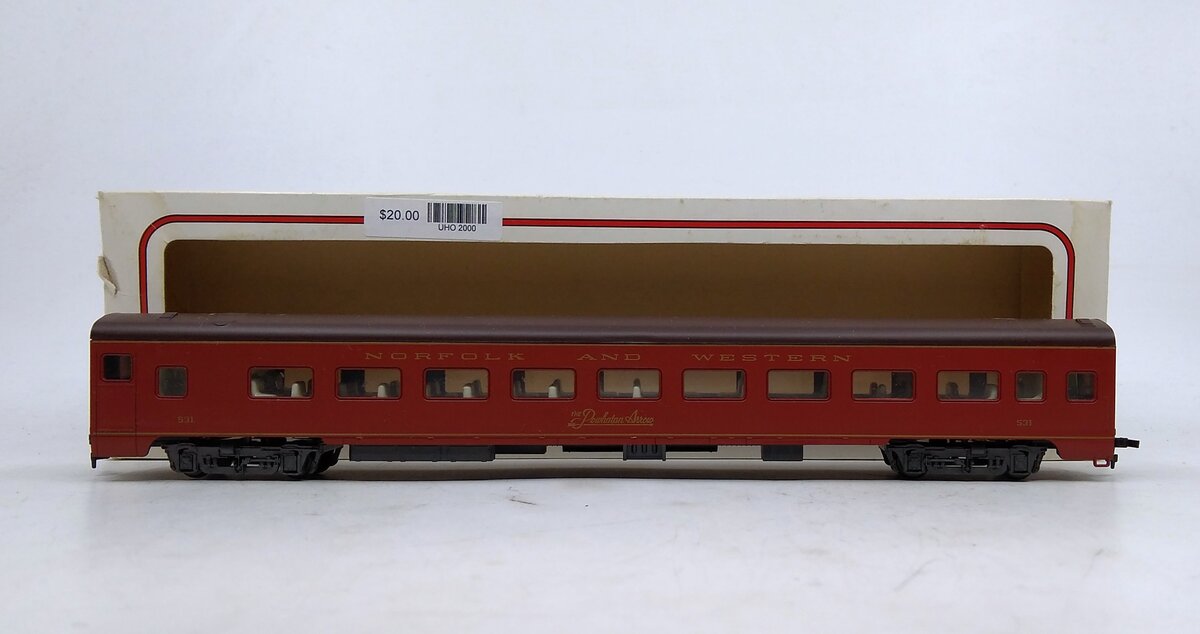 Bachmann 43-1080 H3 HO Scale Norfolk & Western Passenger Coach Car #531 LN/Box