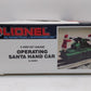 Lionel 6-18403 O Gauge Operating Santa Hand Car - Green LN/Box
