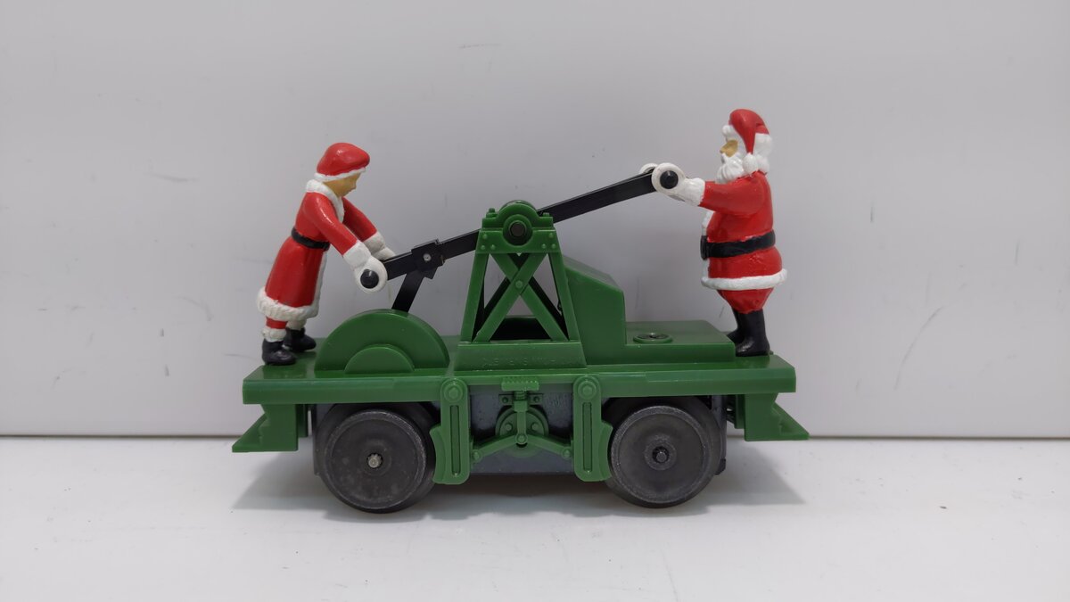 Lionel 6-18403 O Gauge Operating Santa Hand Car - Green LN/Box