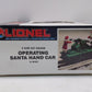 Lionel 6-18403 O Gauge Operating Santa Hand Car - Green LN/Box