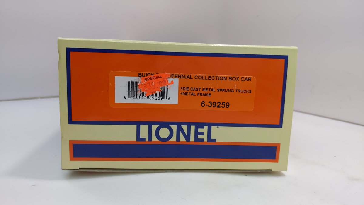 Lionel 6-39259 O Gauge Buick Centennial Boxcar