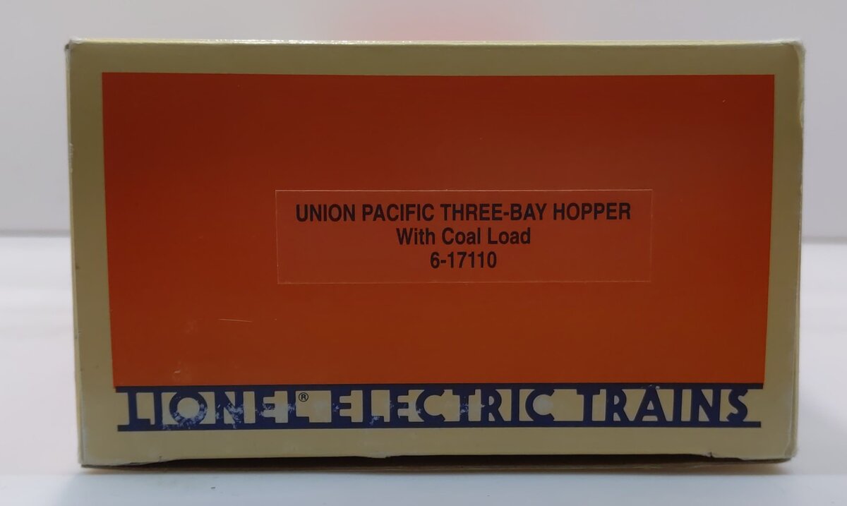 Lionel 6-17110 O Gauge Union Pacific 3-Bay Hopper #17110 with Coal Load EX/Box