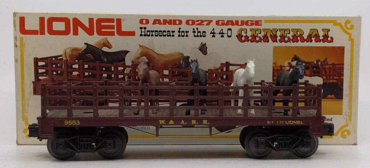 Lionel 6-9553 O Gauge Western & Atlantic Horse Car LN/Box