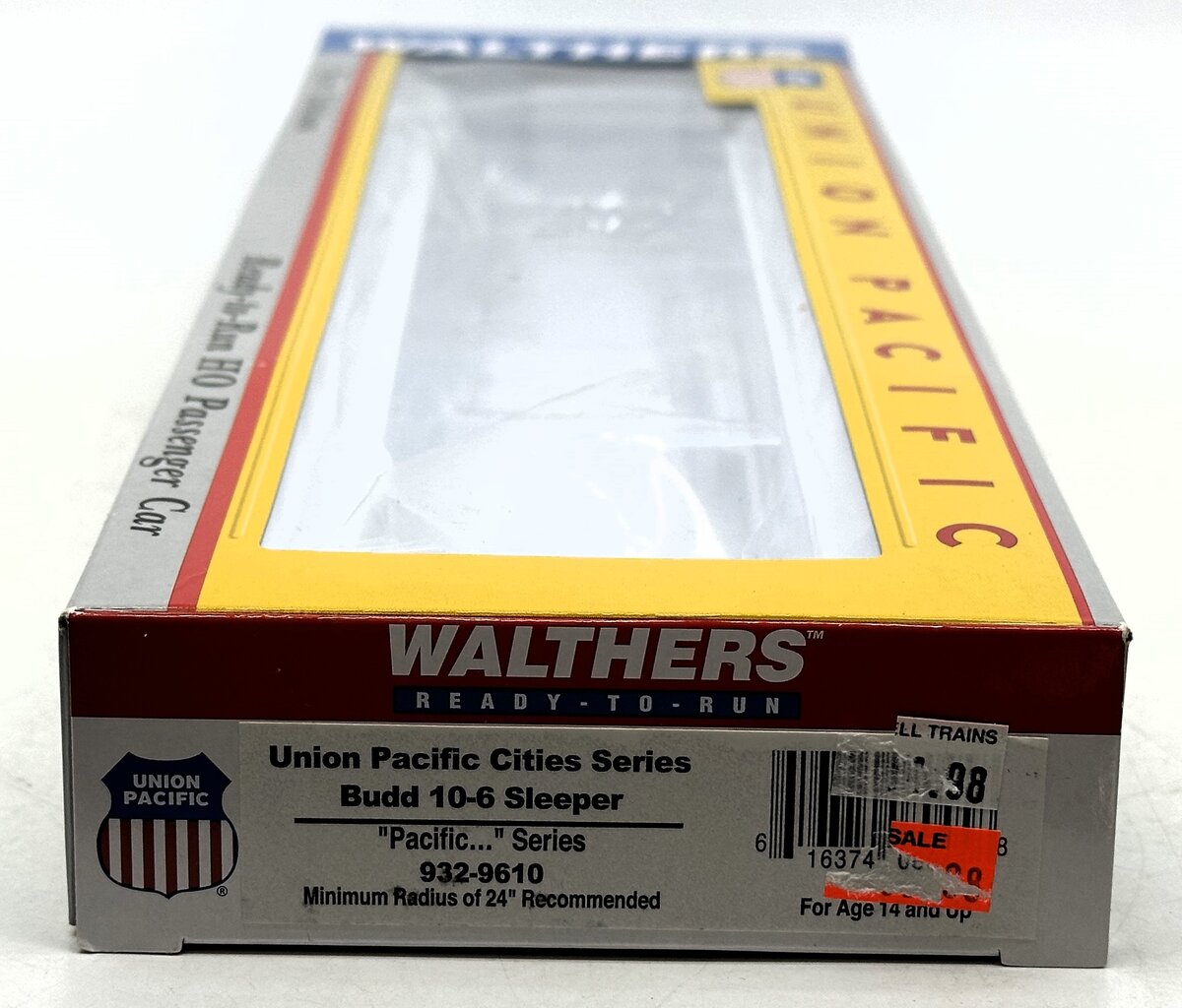 Walthers 932-9610 HO Scale Union Pacific Cities Series Budd 10-6 Sleeper LN/Box
