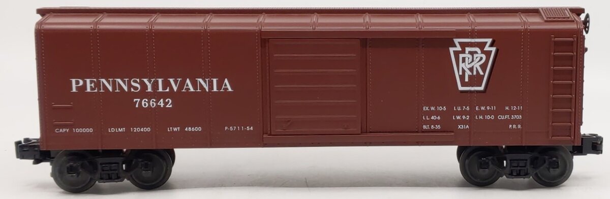 MTH 30-7418 O Gauge Pennsylvania RailKing Rounded Roof Boxcar #76642 LN/Box