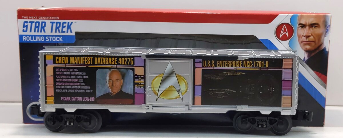 Lionel 2028550 O Gauge Captain Picard Star Trek Boxcar LN/Box
