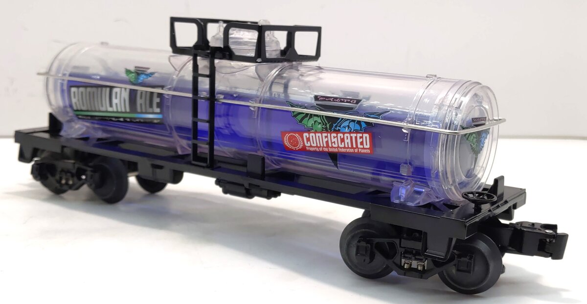Lionel 2028520 O Gauge Star Trek Romulan Ale Tank Car - 3 Rail LN/Box