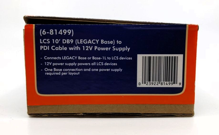 Lionel 6-81499 Legacy Control System (LCS) Power Supply w/DB9 Cable LN/Box