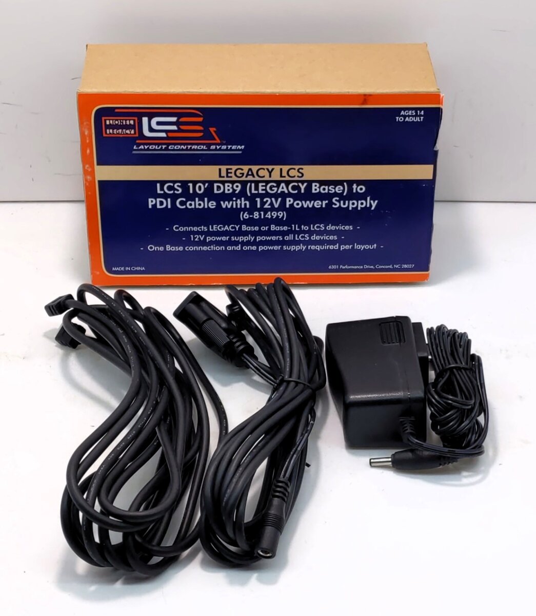 Lionel 6-81499 Legacy Control System (LCS) Power Supply w/DB9 Cable LN/Box
