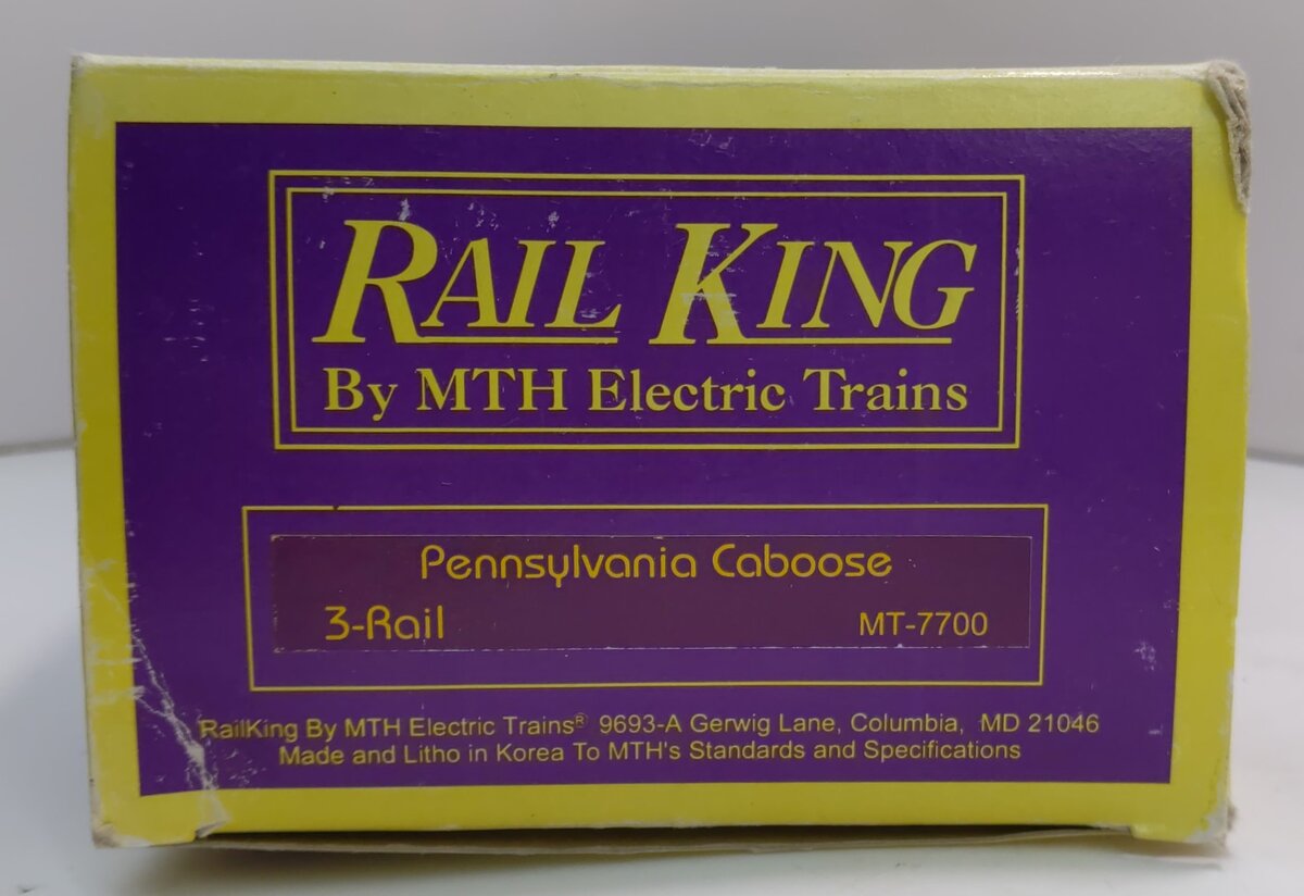 MTH 20-7700 Pennsylvania Caboose #477618 LN/Box