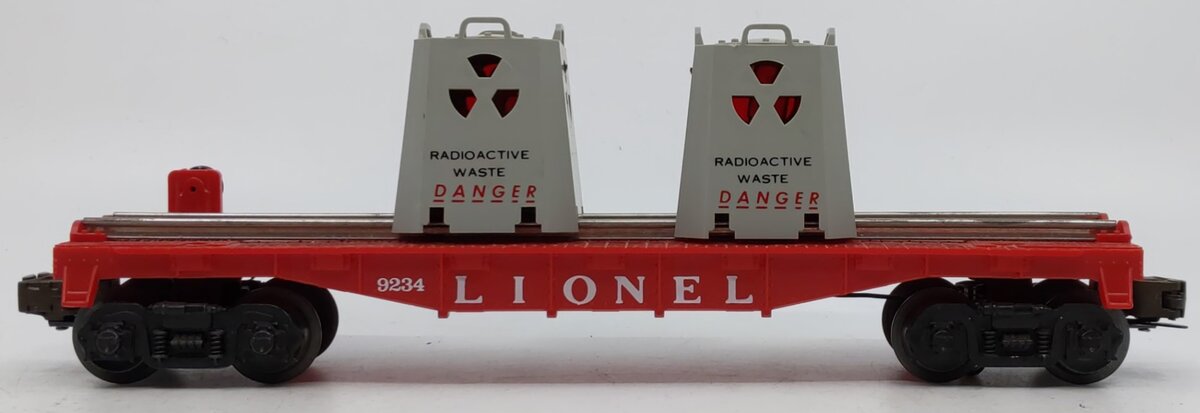 Lionel 6-9234 O Gauge Lionel Radioactive Waste Car w/Waste Containers LN/Box