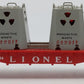 Lionel 6-9234 O Gauge Lionel Radioactive Waste Car w/Waste Containers LN