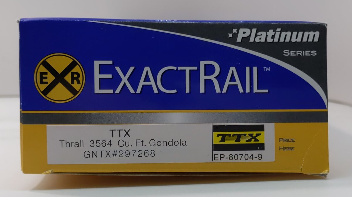 ExactRail EP-80704-9 HO Scale TTX Thrall Gondola #297268 NIB