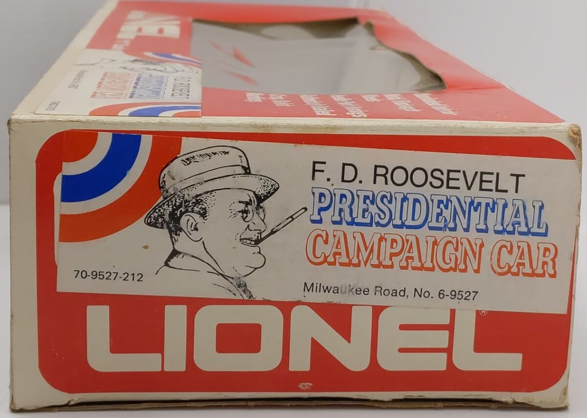 Lionel 6-9527 O Gauge Milwaukee Road FDR Campaign Observation Car VG/Box