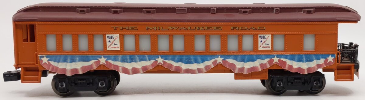 Lionel 6-9527 O Gauge Milwaukee Road FDR Campaign Observation Car VG/Box