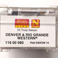Micro-Trains 11600060 N Scale Denver & Rio Grande 50' Troop Sleeper Car #10 LN/Box