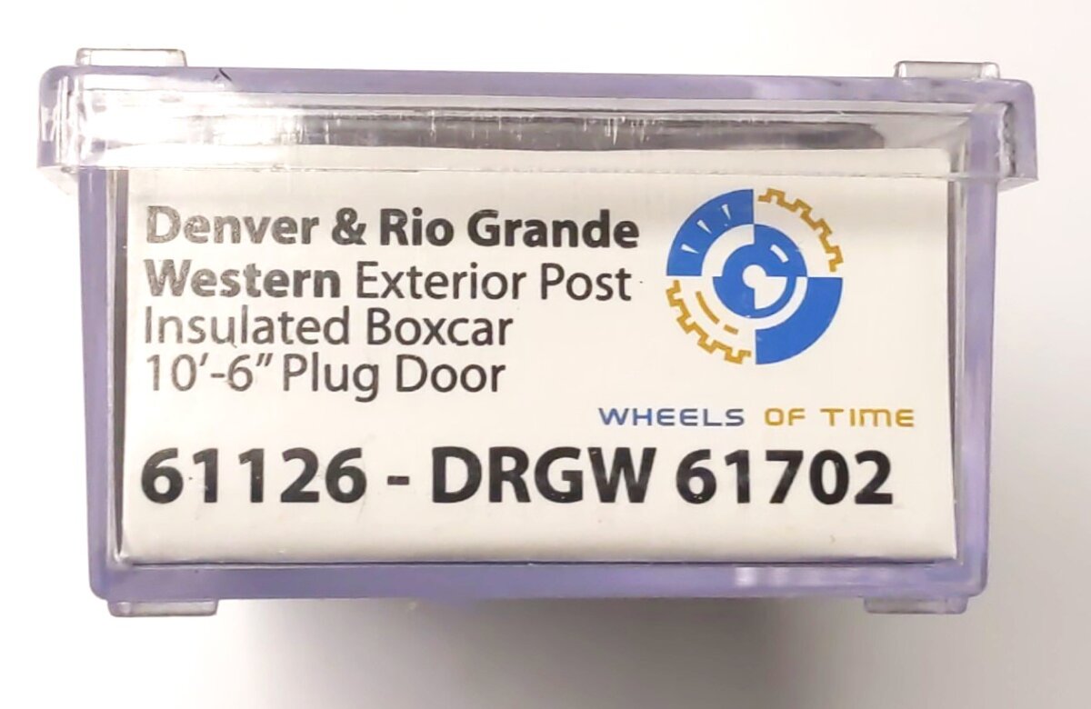 Wheels of Time 61126 N Denver & Gio Rrande Western PC&F 50' Boxcar #61702 LN/Box