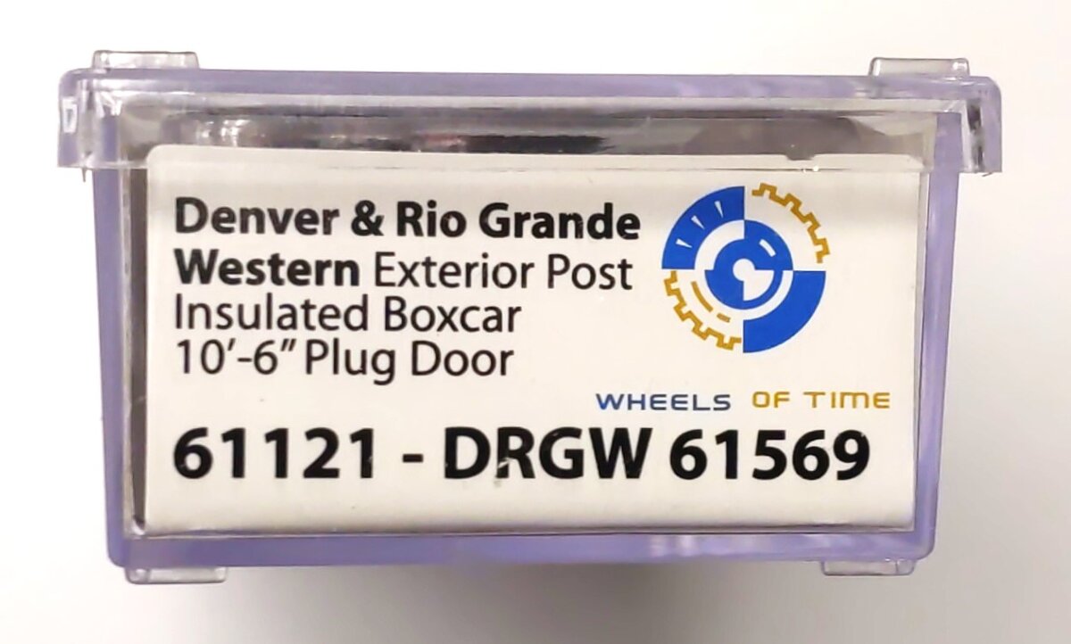 Wheels of Time 61121 N Denver & Gio Rrande Western PC&F 50' Boxcar #61569 LN/Box