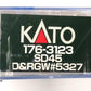 Kato 176-3123 N Scale D&RGW SD45 Diesel #5327