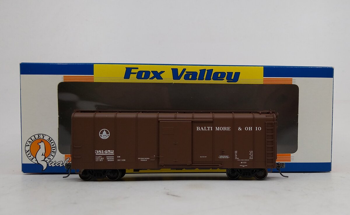 Fox Valley Models 30314 HO Scale B&O M-53 Wagontop Box Early Kuhler #381452