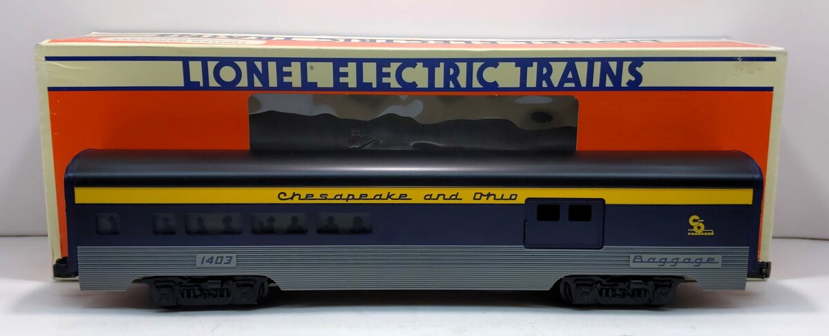 Lionel 6-19145 O Gauge Chesapeake & Ohio Aluminum Combine Car #1403 LN/Box