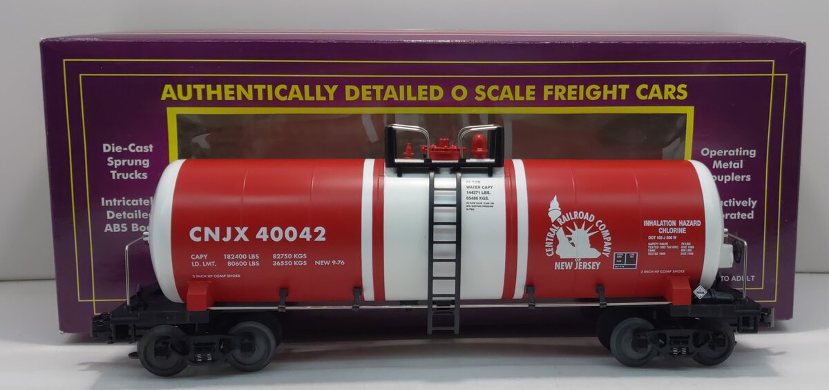 MTH 20-96026 O Gauge Jersey Central Unibody Tank Car #40042 LN/Box