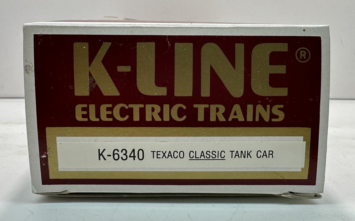K-Line K-6340 O Texaco Single Dome Classic Tank Car LN/Box
