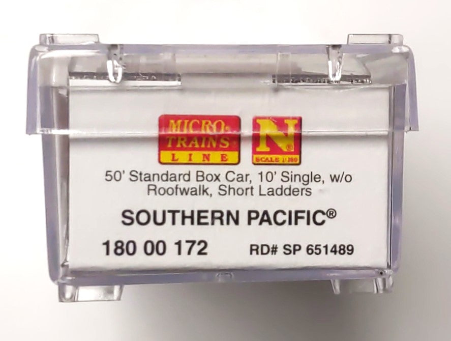 Micro-Trains 18000172 N Southern Pacific 50' Standard 10' Door Boxcar #651489 LN/Box