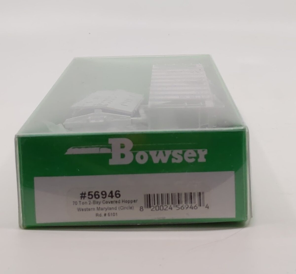 Bowser 56946 HO Western Maryland 70-Ton 2-Bay Covered Hopper Kit #5101