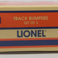 Lionel 6-12717 O and 027 Gauge Authentic Track Bumpers (Set of 3) LN/Box