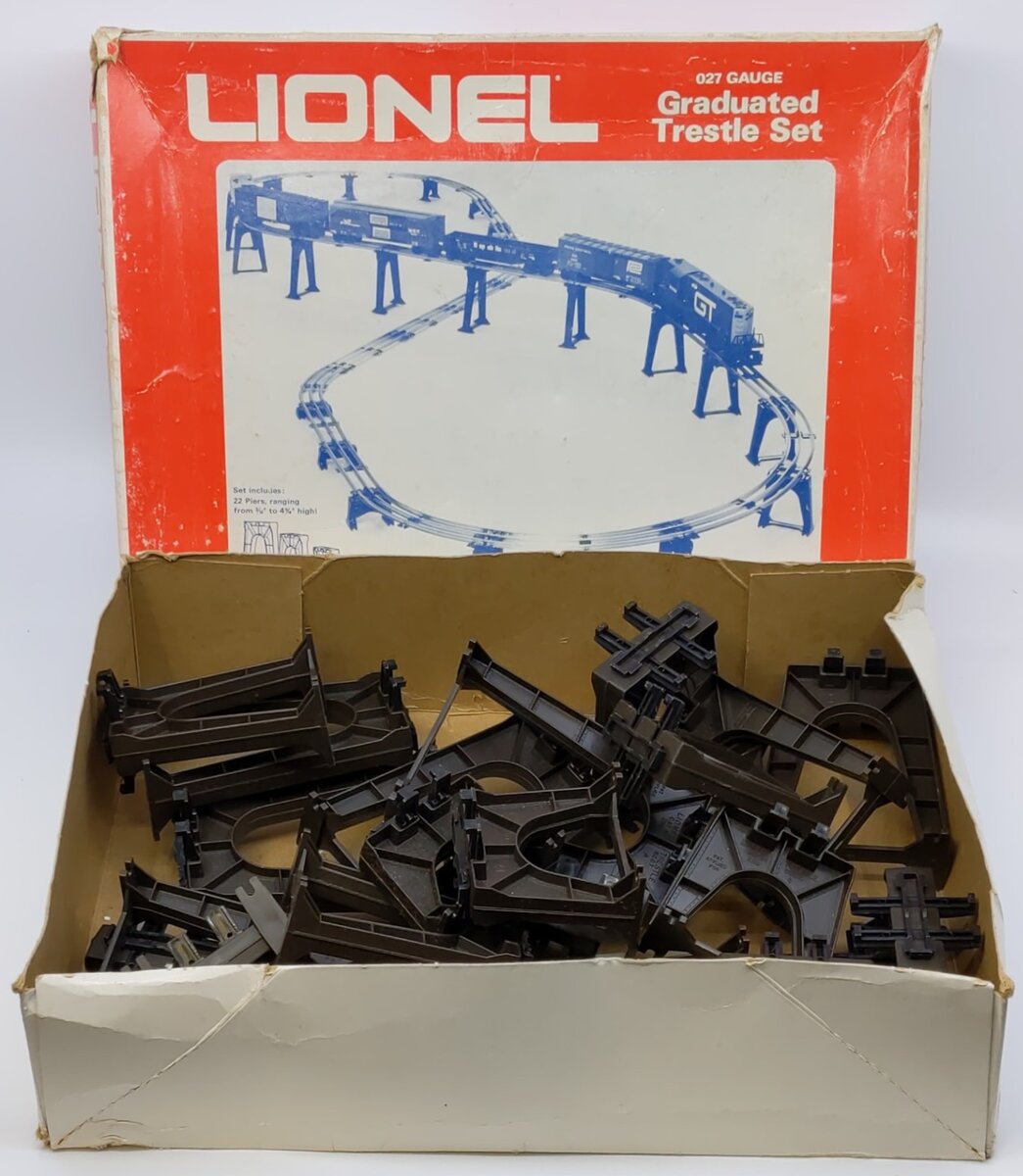 Lionel 6-2110 O27 Gauge Graduated Trestle Set LN/Box
