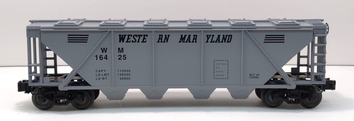 Lionel 6-16425 Western Maryland Covered Quad Hopper LN/Box