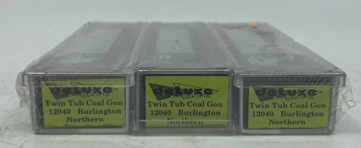 Deluxe Innovations 12040 6 Burlington Northern Gondola Cars (Set of 3) MT/Box