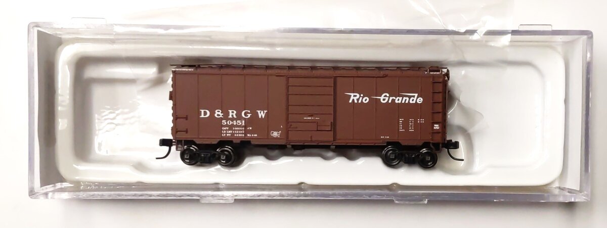 Atlas 50002659 N DRGW Pullman-Standard PS-1 40' Boxcar with 7' Door #50455