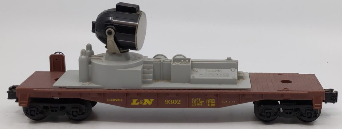 Lionel 6-9302 O Gauge Louisville & Nashville Operating Searchlight Car LN/Box
