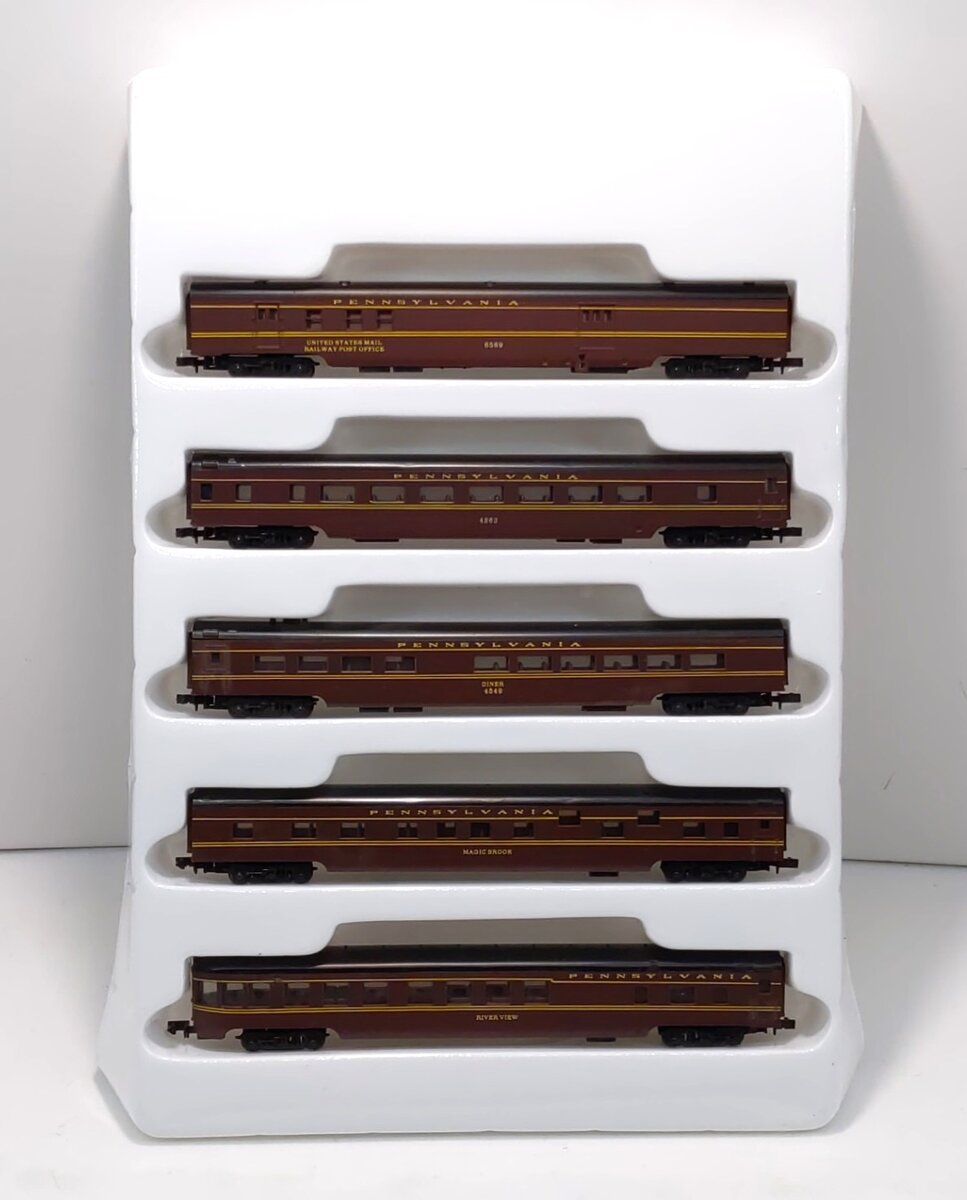 Con-Cor 0001-004001 N Scale Pennsylvania 5 Car Passenger Set EX/Box