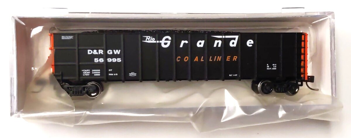 Athearn 6889 N Denver & Rio Grande Western Thrall High Side Gondola #56995