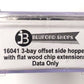 Bluford Shops 16041 N Scale Wood Chip Service Offset Side Hopper Car