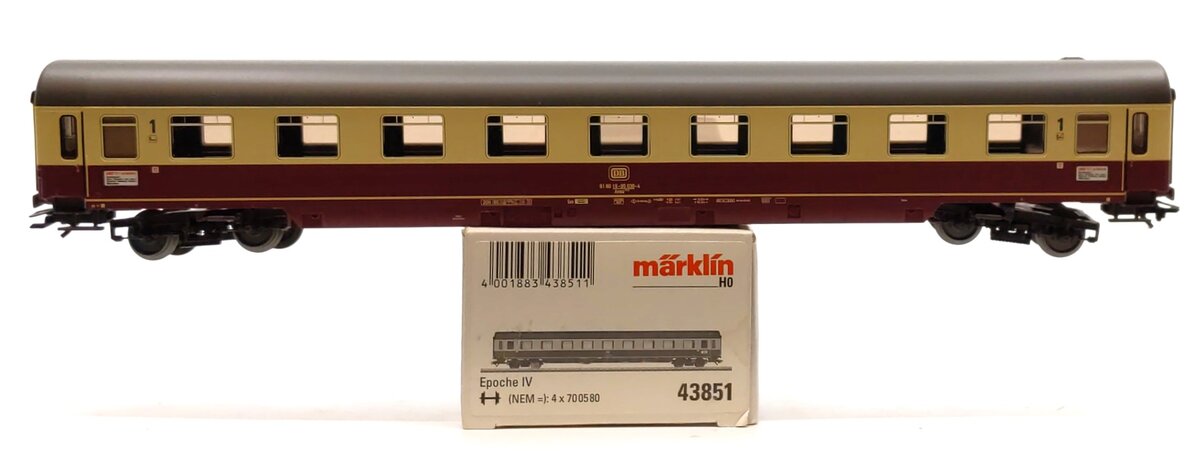 Marklin 43851 IC 1st Class Pass Car DB