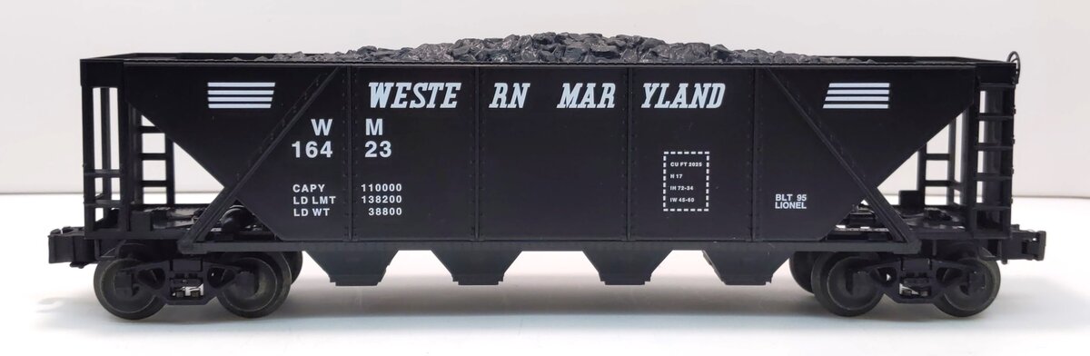 Lionel 6-16423 O Gauge Western Maryland Hopper w/Coal Load LN/Box
