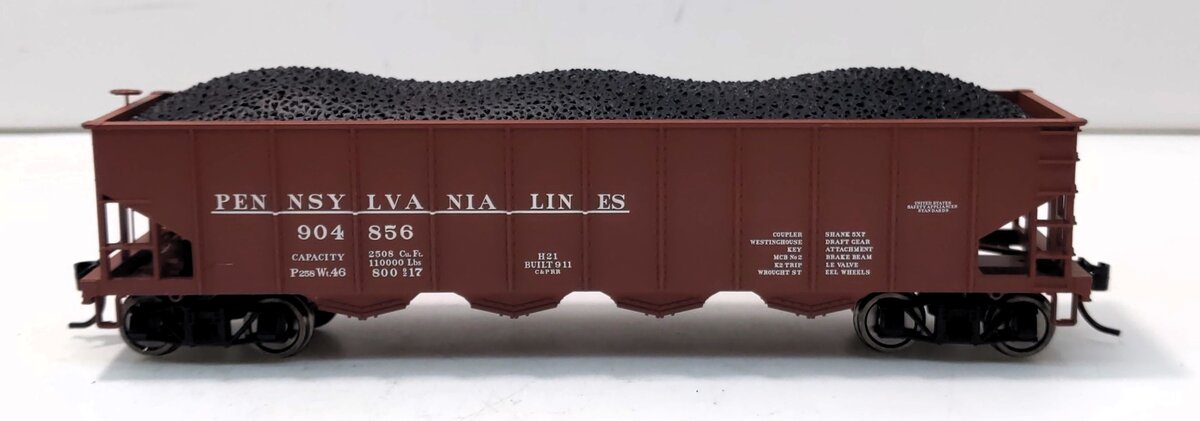 Bowser 42073 HO Pennsylvania Lines H21 Early Lettering C&PRR Hopper Car #904856