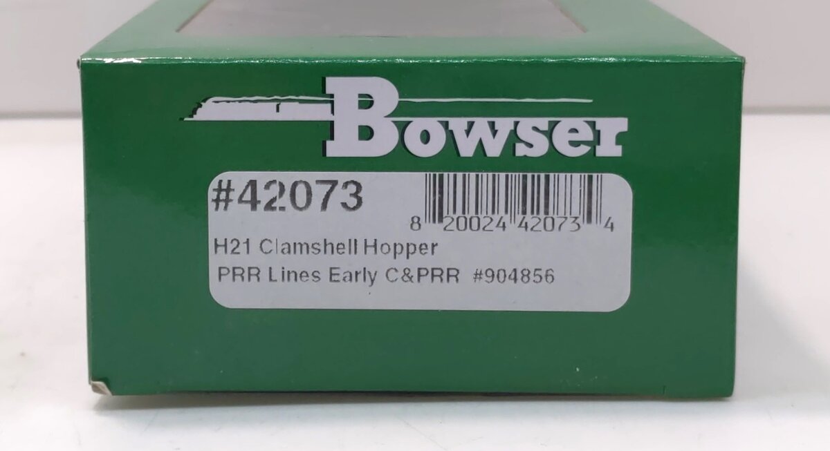 Bowser 42073 HO Pennsylvania Lines H21 Early Lettering C&PRR Hopper Car #904856