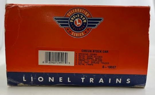 Lionel 6-19557 O Gauge Postwar Celebration Series Circus Stock Car #6376 EX/Box
