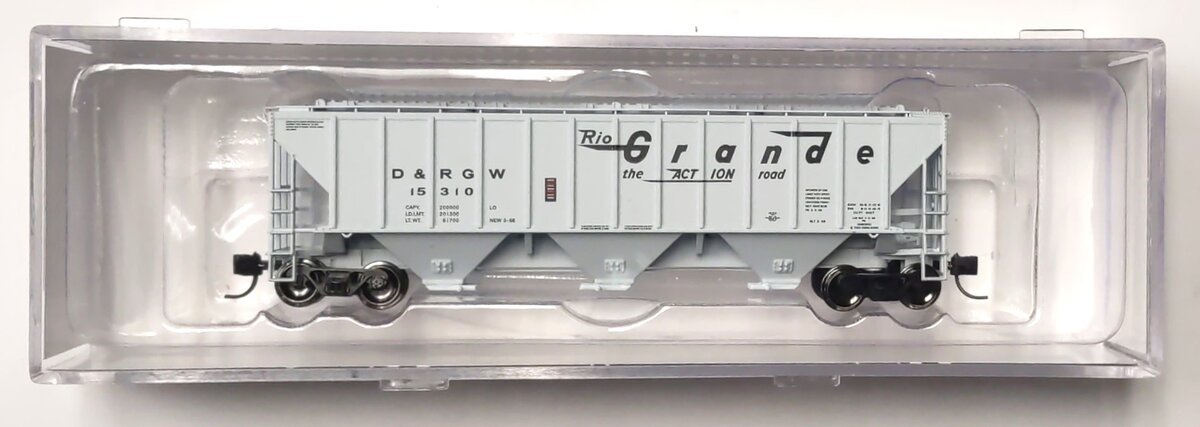 Trainworx Inc 24401-09 N Rio Grande Pullman 4427 High-Side Covered Hopper #15310